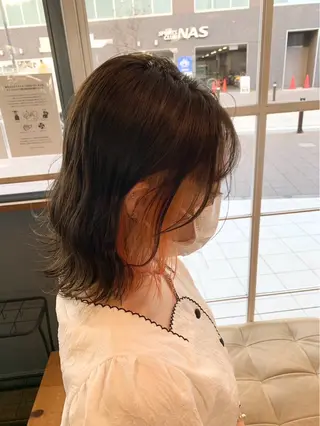 ミディアム カラー ヘアアレンジ メンズ 🫧ブリーチ/ボブ /メンズ/🫧RENのヘアスタイル