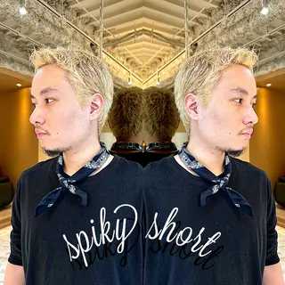 ショート カラー メンズ 🏆ハッシュカット× 髪質改善🏆カイトのヘアスタイル