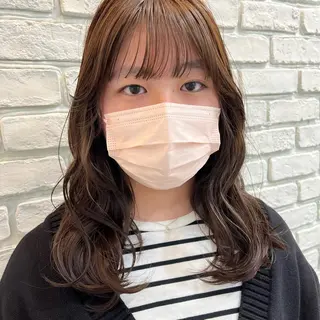 セミロング カラー SOYON 🤍CHIZU🤍.のヘアスタイル