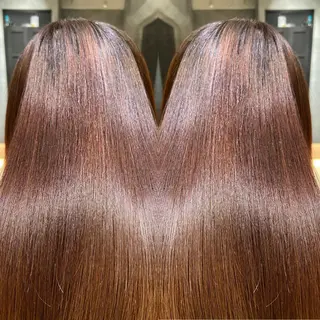 ロング カラー ツバサ 髪質改善のヘアスタイル