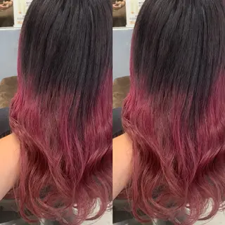 セミロング ブリーチ無しカラー✨ 美鈴のヘアスタイル