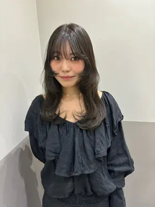 セミロング カラー レイヤーカット🎀 kanaのヘアスタイル