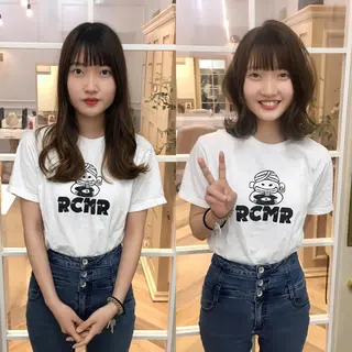 ミディアム カラー NoWL所属・大人可愛いショート* NoWL栗原隆成のヘアスタイル