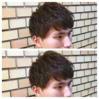 ショート メンズ サトウ レンマのヘアスタイル