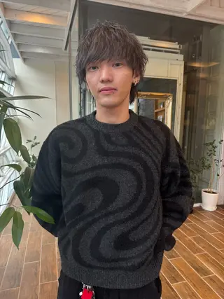 カラー メンズ 村上 輝のヘアスタイル