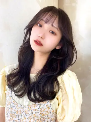 セミロング レイヤー/顔周り 田山　穂波のヘアスタイル