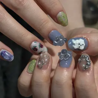 ネイル hinako /個性派ニュアンスのネイルデザイン