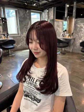 ロング カラー ハイトーンブロンド 横浜💞ミオのヘアスタイル