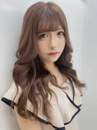 セミロング カラー RIRŪA所属・プルシールエクステ ちゃきのヘアスタイル