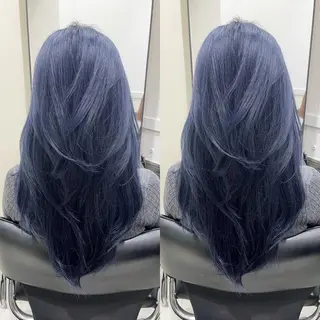 カラー ブリーチ縮毛矯正/ 髪質改善/レイヤーのヘアスタイル