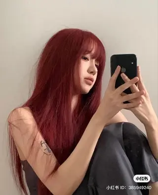 カラー 上野BABY💞 高発色暖色カラー💞のヘアスタイル