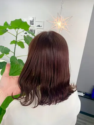 セミロング カラー 坂井 水菜美のヘアスタイル