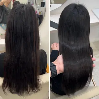 ロング 【髪質改善】縮毛矯正 /core梅田/西尾のヘアスタイル