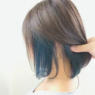 ミディアム カラー レイヤーカット/ ウルフカット/大橋 のヘアスタイル