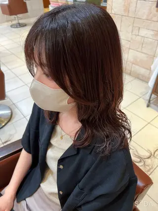 ミディアム 川崎レイヤーカット /江口真正のヘアスタイル