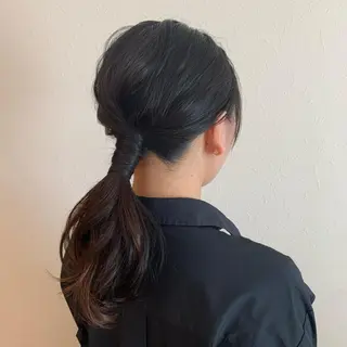 セミロング ヘアアレンジ yukie🌷 /暖色🍒梅田サロンのヘアスタイル