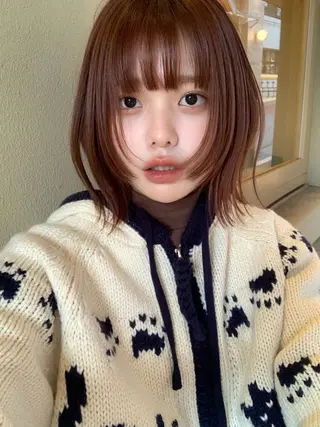 ミディアム 土田 大珠のヘアスタイル
