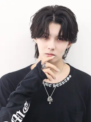 セミロング カラー パーマ ヘアアレンジ メンズ メンズ特化❤️🔥 RIKU❤️🔥のヘアスタイル