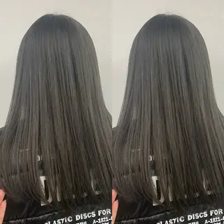 セミロング ブリーチ無しカラー✨ 美鈴のヘアスタイル