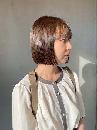 ショート LUVISM長岡 ボブ/三浦めい🌟のヘアスタイル