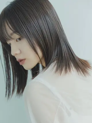ミディアム 西川 仁のヘアスタイル