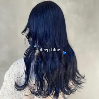 ロング カラー 韓国っぽ♡寒色/暗髪 🫧MOEKA🦋のヘアスタイル