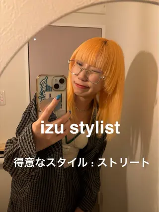 ロング kyon.hair 韓国カットカラーのヘアスタイル