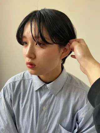 ショート カラー ヘアアレンジ パーマ特化美容師 mikuのヘアスタイル