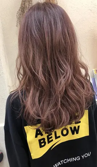 セミロング カラー 髪質改善&韓国風特化 型サロン ミシェリーのヘアスタイル