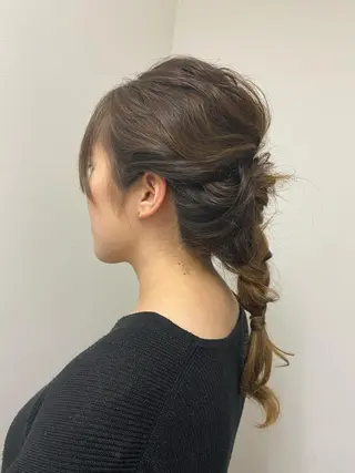 ヘアアレンジ 後藤紗英/髪質改善 /オリーブベージュのヘアスタイル