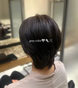 ショート カラー nanaka￤透明感 ￤韓国￤艶髪￤のヘアスタイル