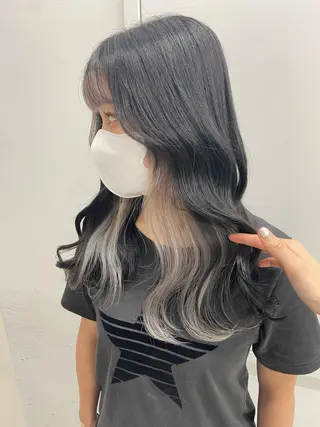 ミディアム 韓国レイヤー/ヘア カラー🎀ayamiのヘアスタイル