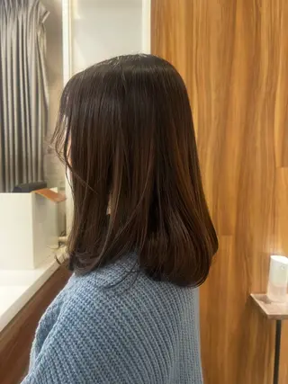 ミディアム カラー トーンアップ🦢 ユメのヘアスタイル