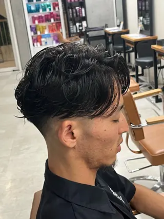 ショート パーマ メンズ メンズカット メンズパーマヤマザキのヘアスタイル