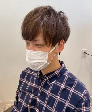 メンズ マツモト カラー/ショートボブのヘアスタイル