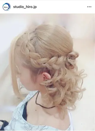 セミロング 京都.祇園セットサロン:スタジオ ヒロ【Studio hiro】所属・ヒロ(hiro) •スタジオヒロのヘアスタイル