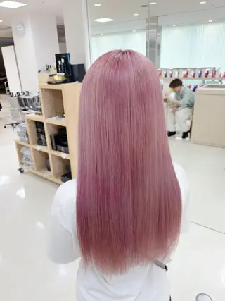 ロング カラー 推し活/韓国/ブリー チカラーminamiのヘアスタイル