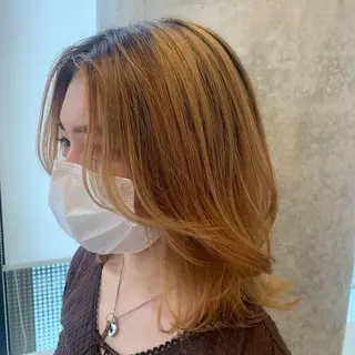 ミディアム SALOWIN川崎WEST店所属・🌷川崎/アレンジ/ 暖色ボブ/コトネ🌷のヘアスタイル