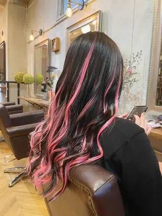 ロング カラー エクステ指名No.1 【店長】橘田のヘアスタイル