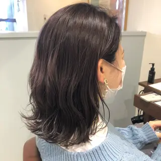 ミディアム ニイムラ ミキのヘアスタイル