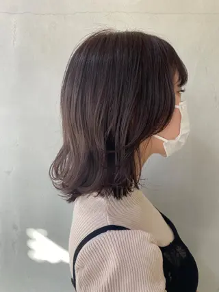 ミディアム カラー 舟橋 りんかのヘアスタイル