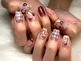 ネイル La vie mi nailニュアンスのネイルデザイン