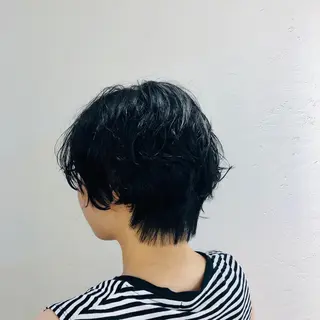 ショート パーマ 大場 優のヘアスタイル
