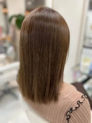 セミロング カラー 菊地 美憂のヘアスタイル