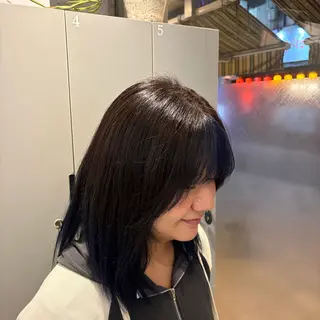 ミディアム カラー ⭐️透明感カラー🤎 チサ🧤のヘアスタイル