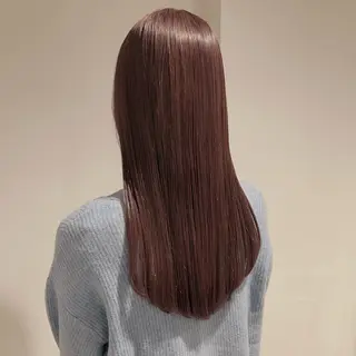 ロング カラー 韓国レイヤー🕊️ 柔らかベージュ🧸のヘアスタイル