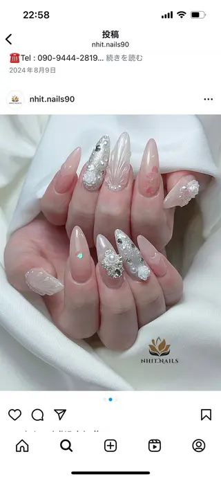 ネイル ベトもみ＆Nhit.nails所属・ハンナ Nhit.nailsのネイルデザイン