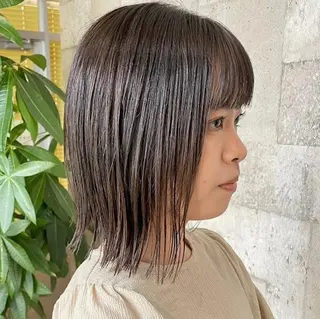 ミディアム カラー 北島 遥香🫧インナ ー /ベージュカラーのヘアスタイル