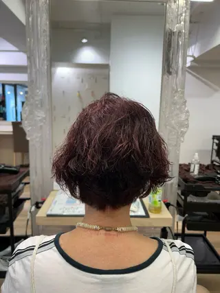 ショート カラー 渡辺 大輝 メンズパーマのヘアスタイル