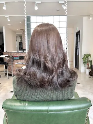 セミロング カラー パーマ ヘアアレンジ tocca所属・毎月通える価格♪ 杉本真基のヘアスタイル